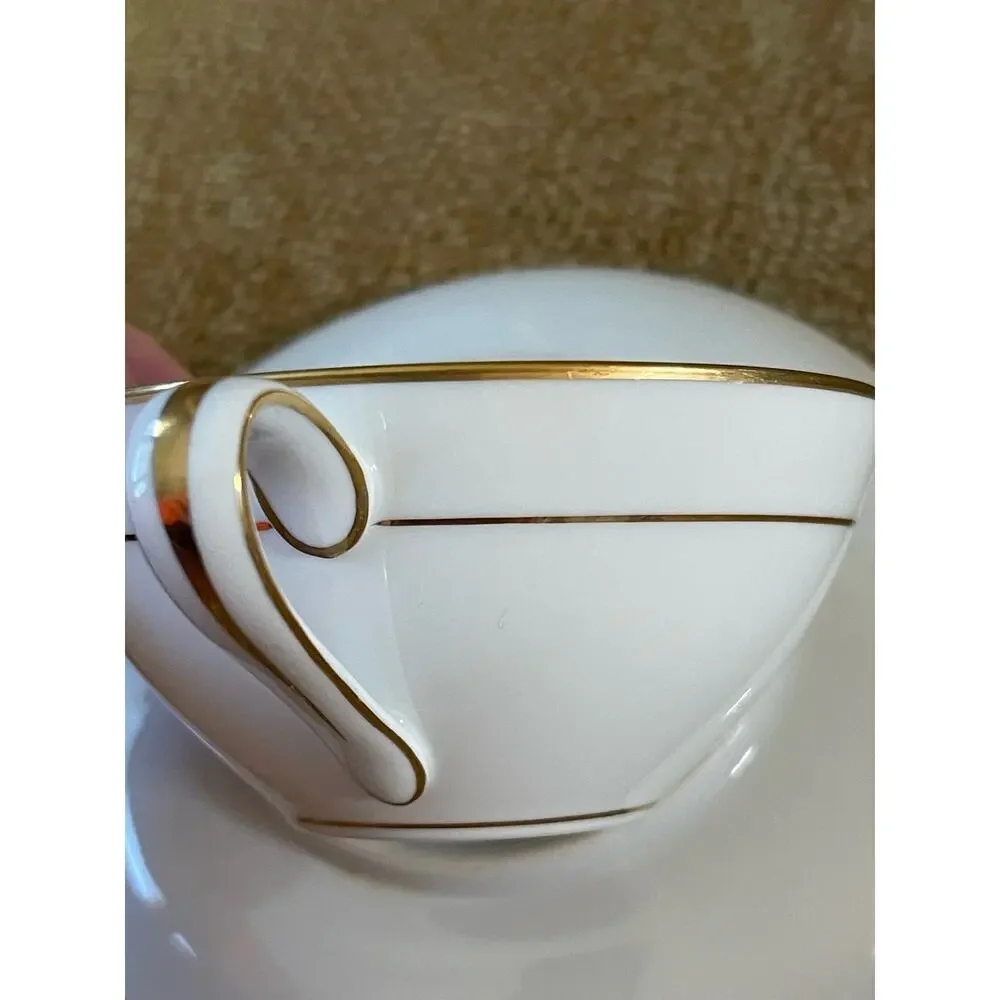 Lovely Vintage Noritake Flat Cup & Saucer Set Japan